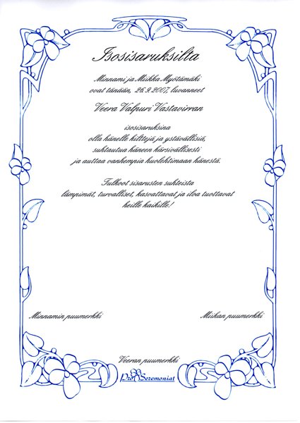 Product image of Isosisarustodistus lapselle itselleen