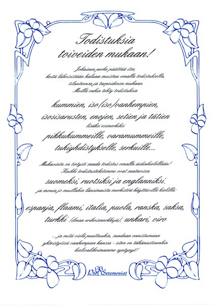 Product image of Muut todistukset