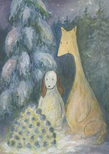 Product image of  Lumilyhty kuutamossa postikortti / Snow Lantern postcard