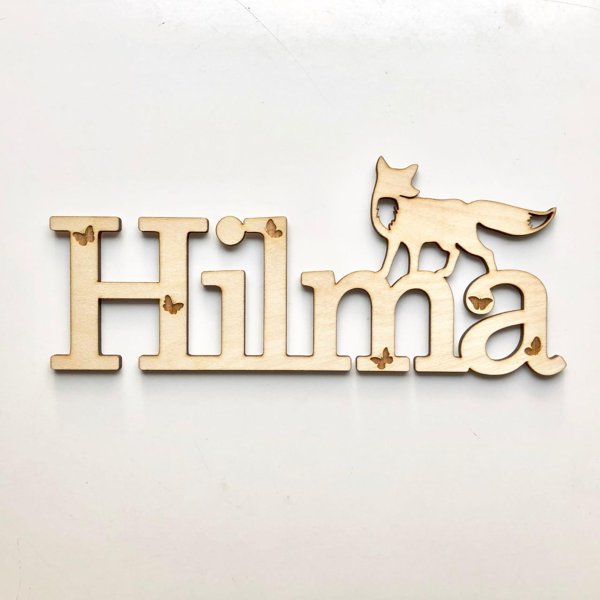 Product image of  Iso Nimikyltti - Tyyli 1. Kettu ja perhoset