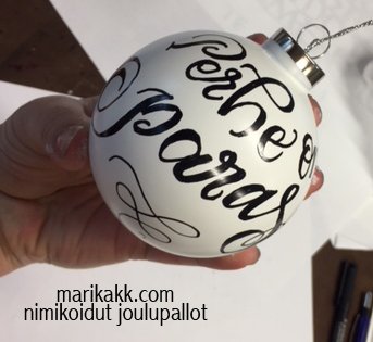 Product image of RUNOpallo, JOULUPALLO valkoinen