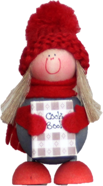 Product image of  TYTTÖ JA KEITTOKIRJA; TOMTEFL. M KOKBOK; TONTTU GIRL W COOKBOOK