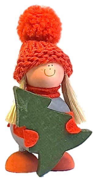 Product image of  TONTTUTYTTÖ JA KUUSI; TOMTEFLICKA M GRAN; TONTTU GIRL W TREE