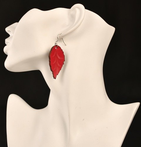 Product image of  Koivunlehtikorvikset - punainen