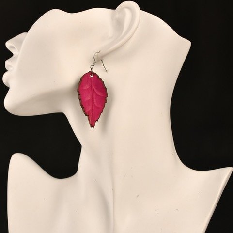 Product image of  Koivunlehtikorvikset - fuksia