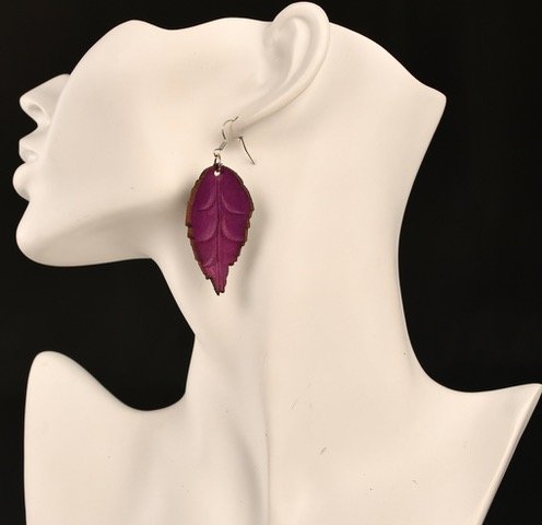 Product image of  Koivunlehtikorvikset - violetti