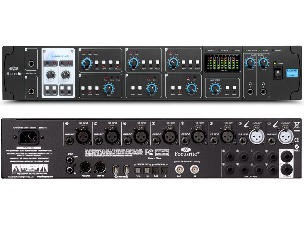 Focusrite Liquid Saffire 56 Firewire äänikortti ( vuokra) — arts