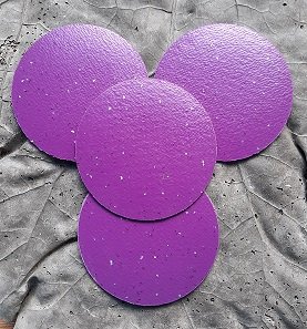 Product image of  LASINALUSET 4KPL Lila hopeapilkut