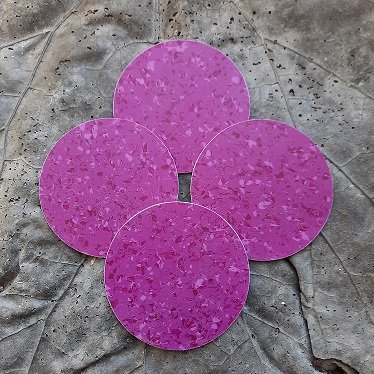 Product image of  LASINALUSET 4KPL Lila  pilkullinen