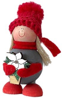 Product image of  Tyttö ja joulukukka, Flicka med julstjärna, Girl w Flower