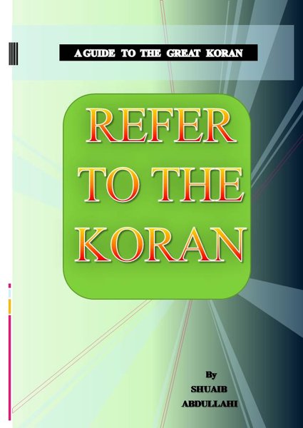 Product image of Refer to the Koran - PDF