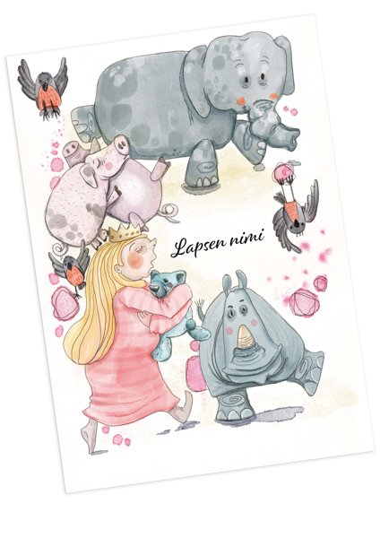 Product image of  Prinsessa Ruum - onnittelukortti A5