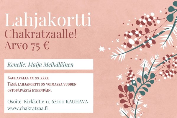 Product image of  Lahjakortti 75 €