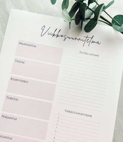 Product image of  Viikkosuunnitelma