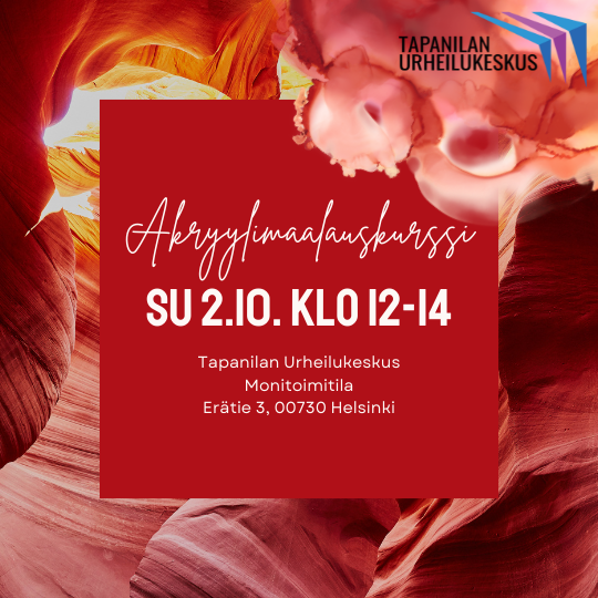 Product image of  Akryylimaalauskurssi SU 2.10 KLO 12-14 - Tapanilan Urheilukeskus