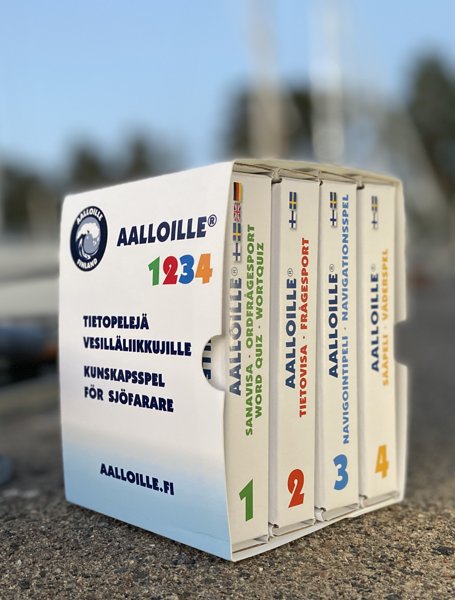 Product image of  Aalloille 1234 -tietopelit lahjapakkaus