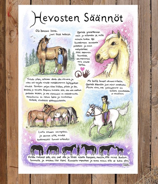 Product image of  Hevosten Säännöt - Juliste