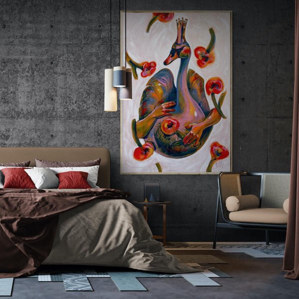 Product image of  Joutsen maalaus: Kuningatar | Swan Painting: Queen