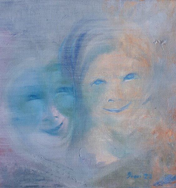 Product image of  Äiti ja lapsi, öljyväri kankaalle