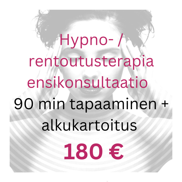 Product image of Hypno-/rentoutusterapia ensikonsultaatio uusille asiakkaille