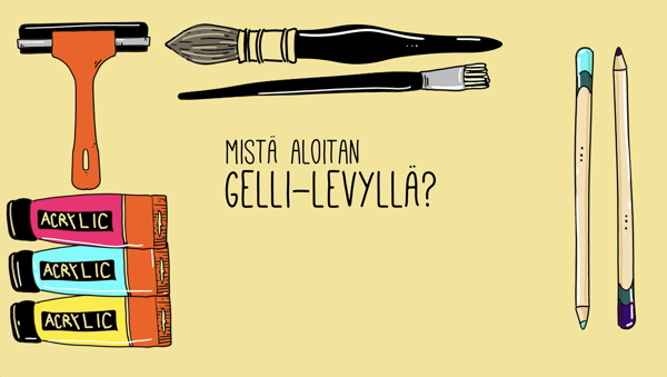 Product image of  Sinistä ja punaista : Miten aloitan gellilevyllä?