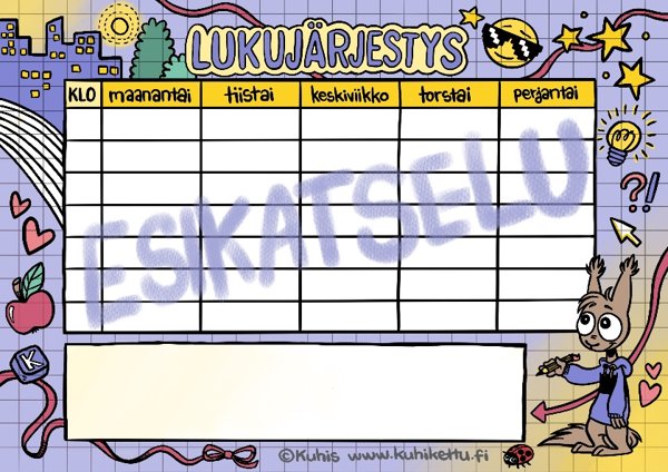 Product image of  Lukujärjestyssetti, ladattava