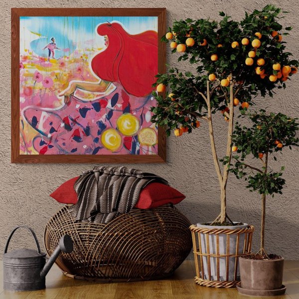 Product image of  Maalaus: Kohtaaminen kesäniityllä | Painting: Rendezvous