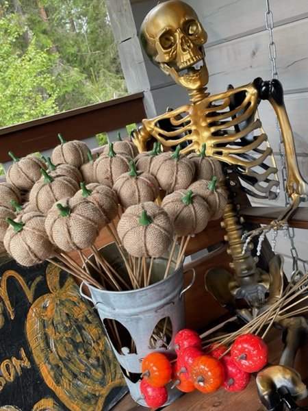 Product image of Setti pellavakurpitsoita kurpitsa halloween koriste