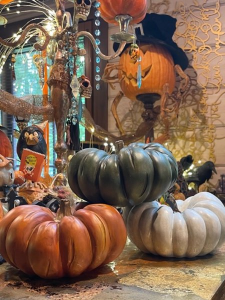 Product image of Vihertävä kurpitsa somiste arvokkaan kaunis halloween koriste