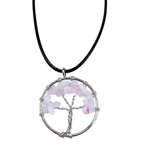 Product image of  Elämänpuu riipus Ruusukvartsi