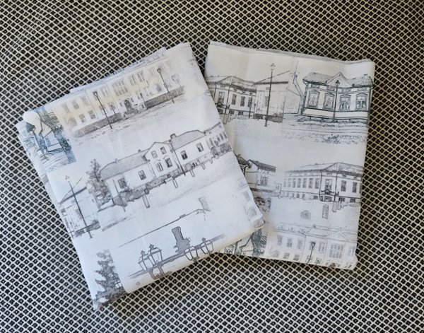Product image of  Raahe kollaasi puuvillakangas 1m