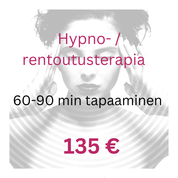 Product image of  Hypno-/rentoutusterapia tapaaminen 60-90 min