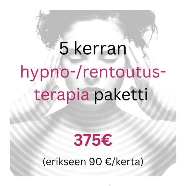 Product image of  Hypno-/ rentoutusterapia 5 tapaamiskerran paketti