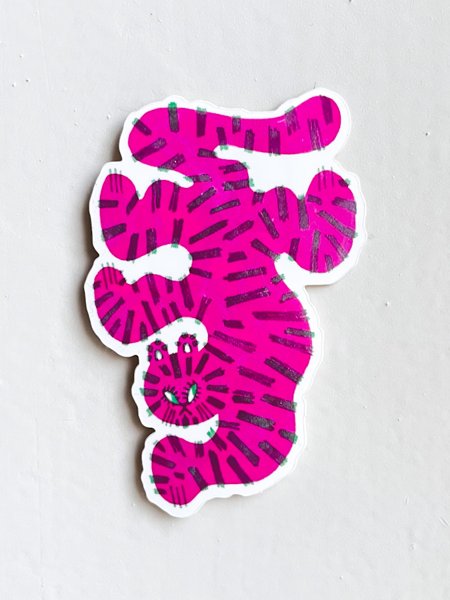 Product image of  PANTTERI Pinkki & turkoosi vinyylitarra