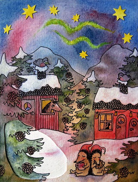 Product image of  Jouluyö - postikortti