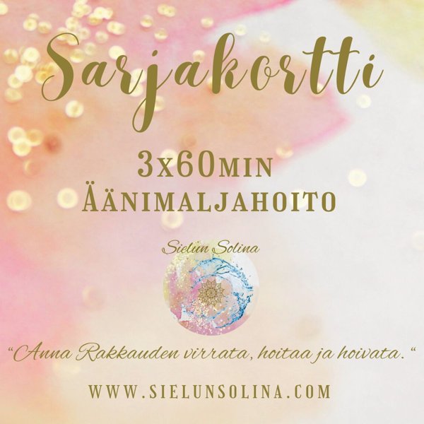 Product image of  3x60min Äänimaljahoito SARJAKORTTI