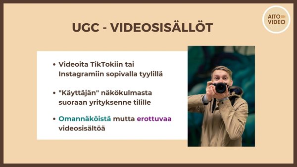 Product image of UGC-videot: Starttipaketti