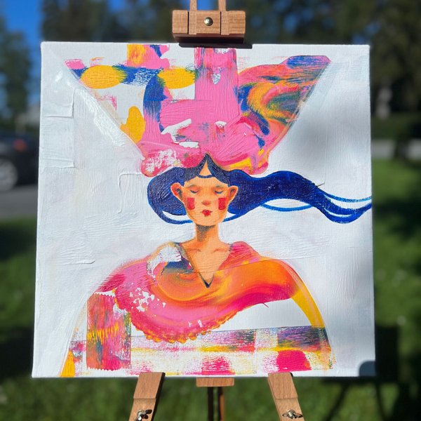 Product image of  Maalaus: Morsiuskruunu | Painting: Regalia