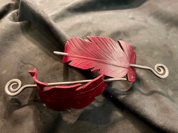 Product image of  Hiussolki sulka, täyteläinen punainen