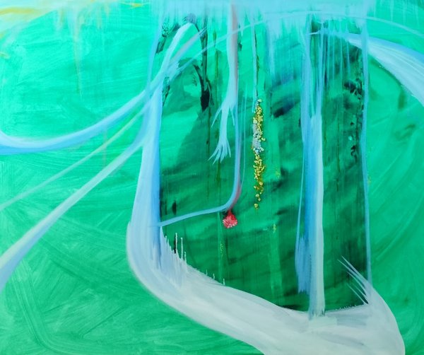 Product image of  Kevät saapuu pohjoiseen II, akryyli, 80 x 100 cm