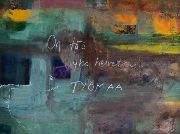 Product image of  Työmaa, akryyli kankaalle, lahjoitusmyynti