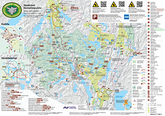 Product image of  Nuuksion kartta (HUOM! Vain lippukunnan jäsenille)