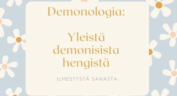 Product image of  RK 191. Demonologia: Mitä Raamattu sanoo demonisista hengistä?