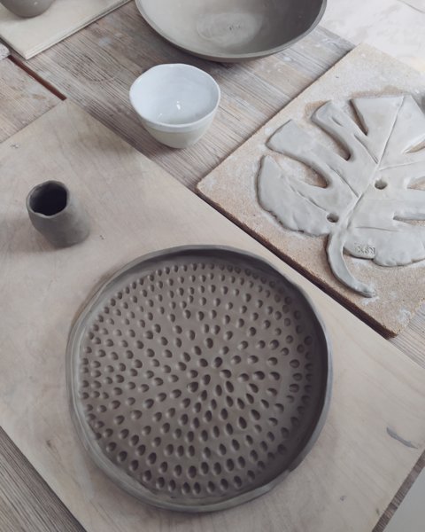 Product image of  kotisavipaketti + lasitus studiolla