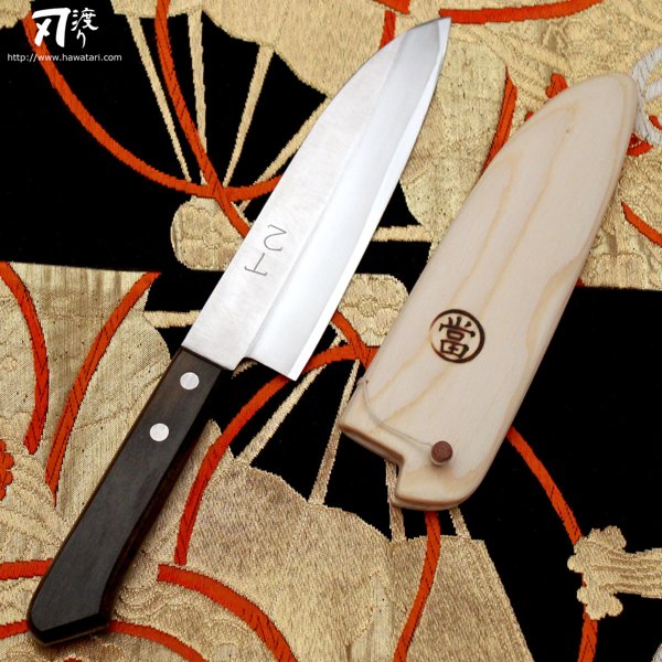 Product image of SALE - 乙山 Otoyama Santoku 165 mm + saya