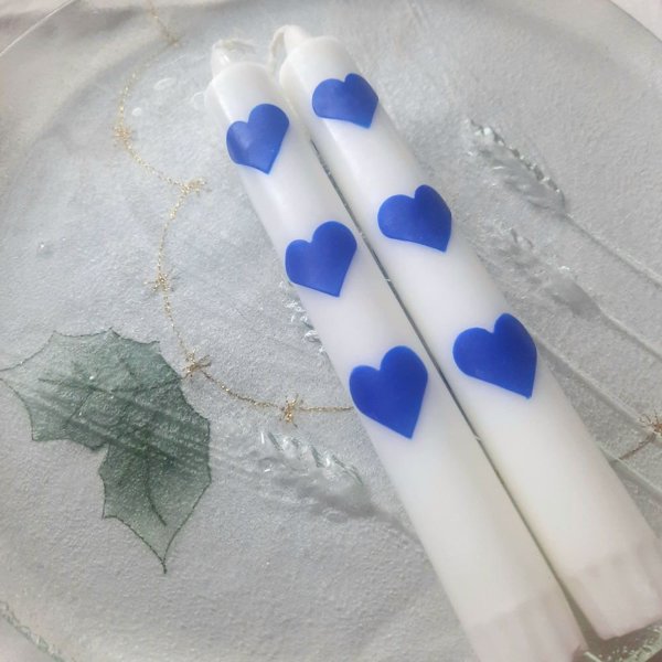 Product image of  KYNTTILÄSETTI SININEN SYDÄN