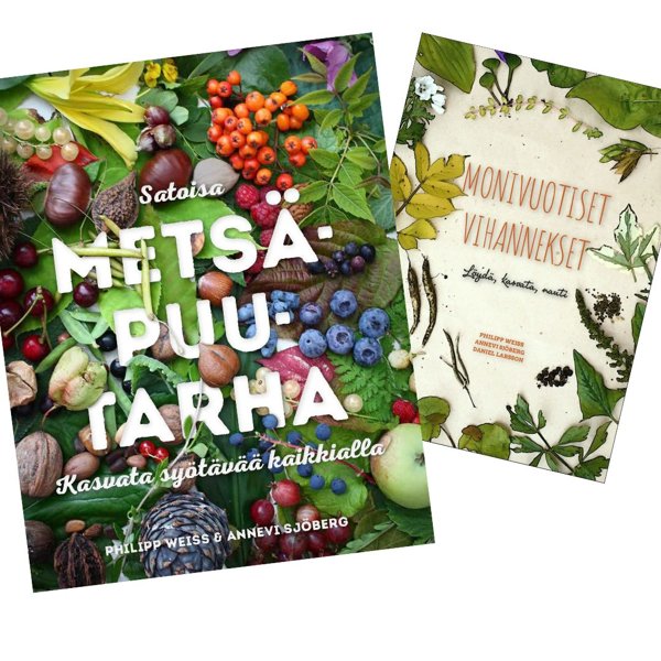 Product image of  Kirjapaketti: Satoisa metsäpuutarha + Monivuotiset vihannekset