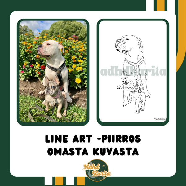 Product image of Line art -piirrostyö