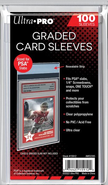Product image of Ultra Pro Soft Sleeves Graded Cards PSA (100kpl)