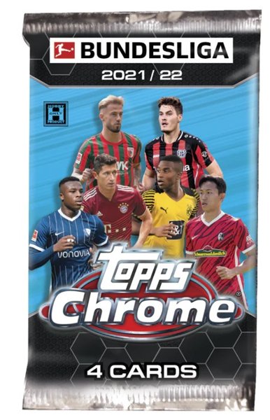 Product image of 2021/22 Topps Chrome Bundesliga Soccer Hobby Pack